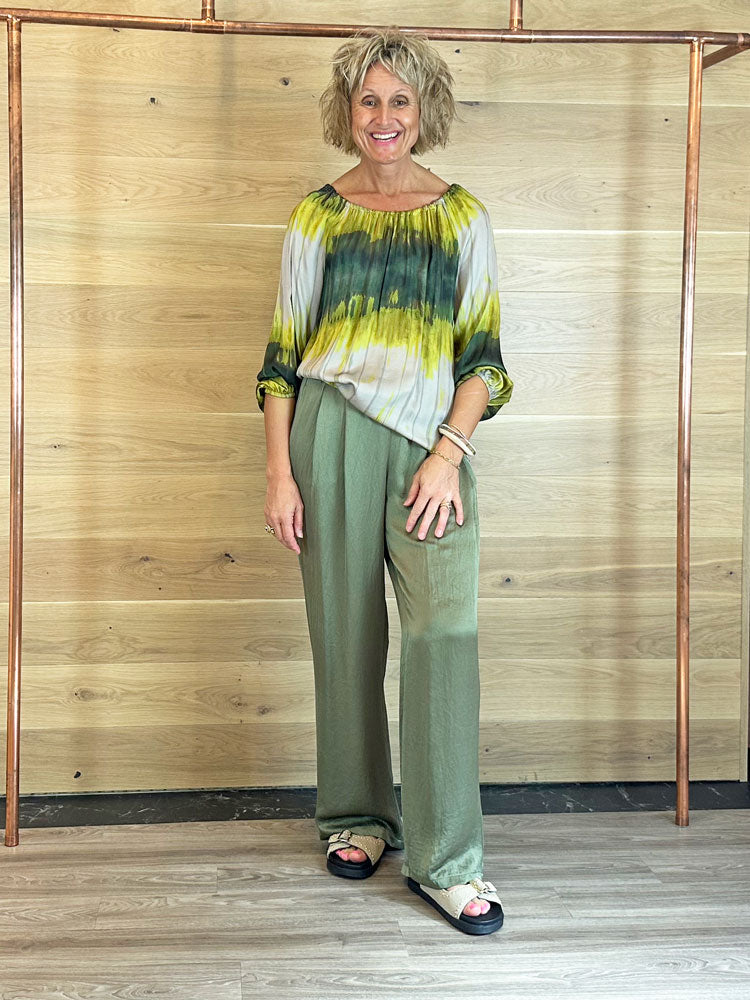 Summum Tie Dye Stripe Blouse Multicolour