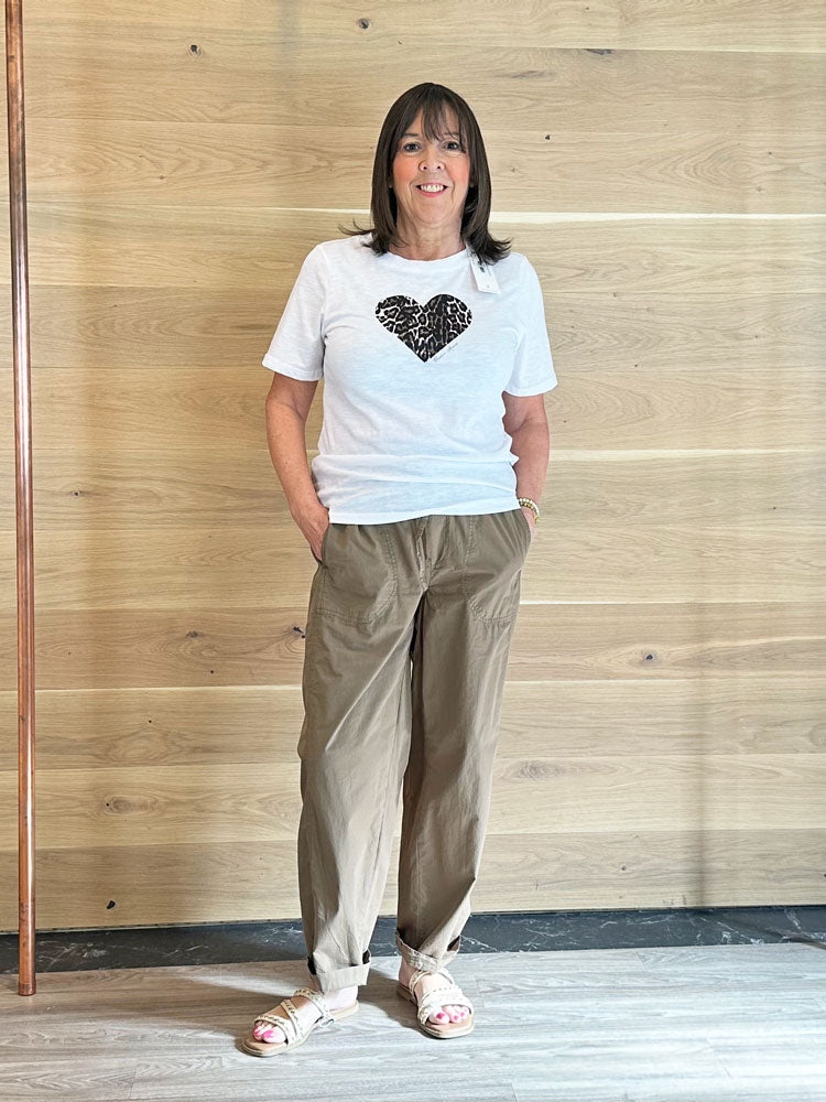 Coster Copenhagen Leo Heart Tee White