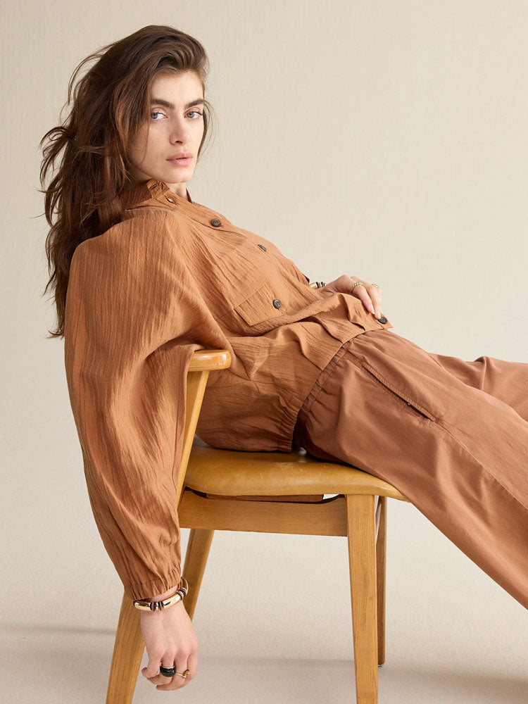 Summum Blouse Jacket Cinnamon