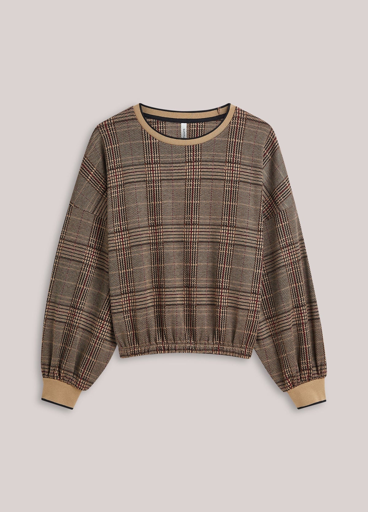 Summum Sweatshirt Check Jacquard