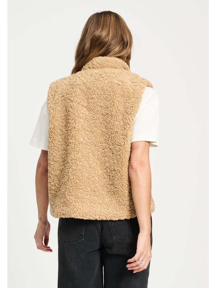 Pom Teddy Love Gilet Brown