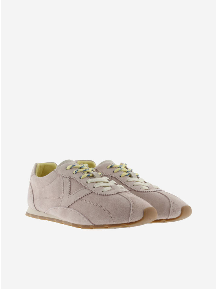 Victoria Aster Suede Trainers Nude