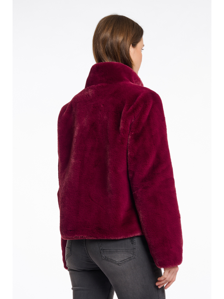 Rino &amp; Pelle Vie Faux Fur Coat Sugar Plum