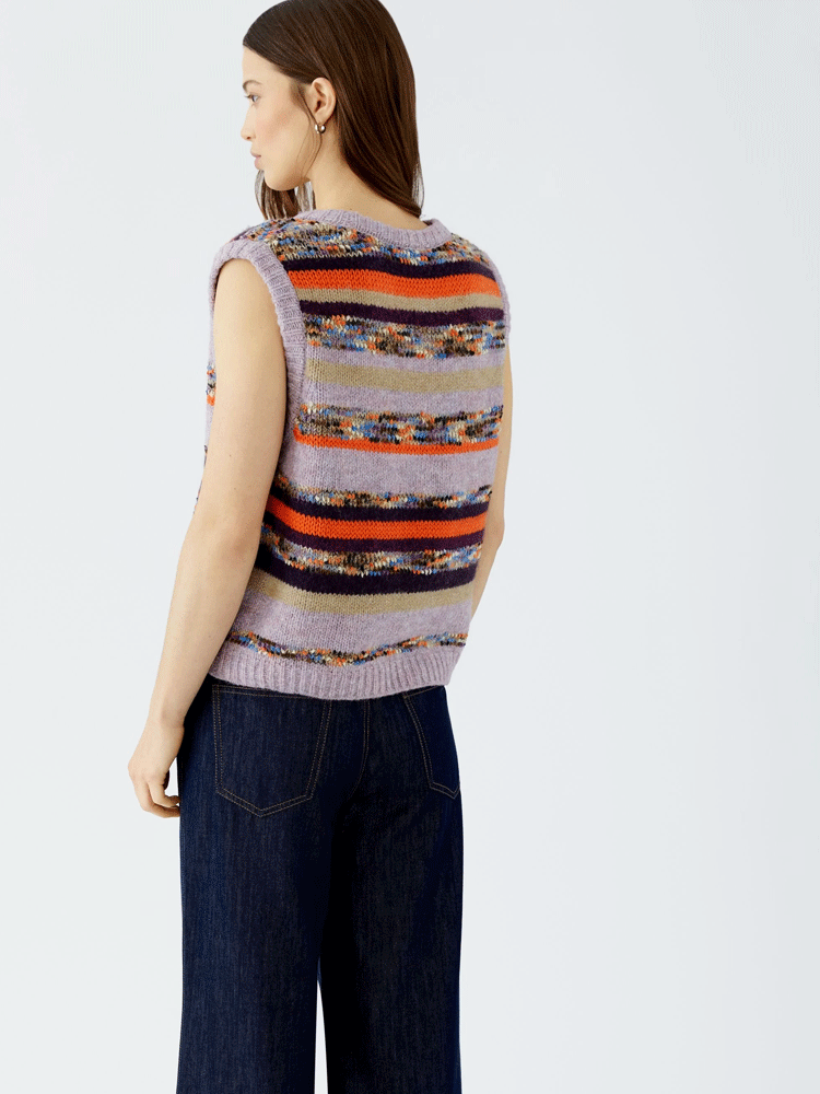 Oui Slipover Lilac Camel