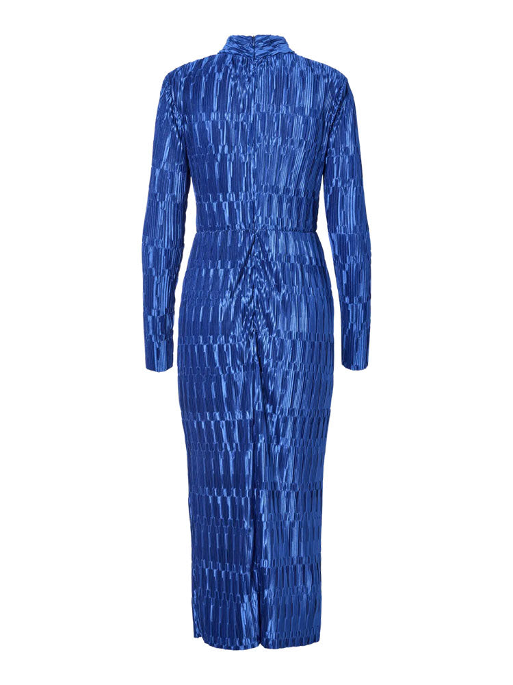 YAS Yasminda Long Dress Beaucoup Blue
