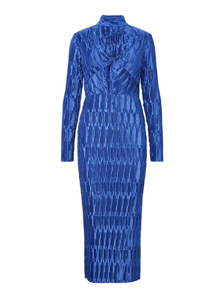 YAS Yasminda Long Dress Beaucoup Blue