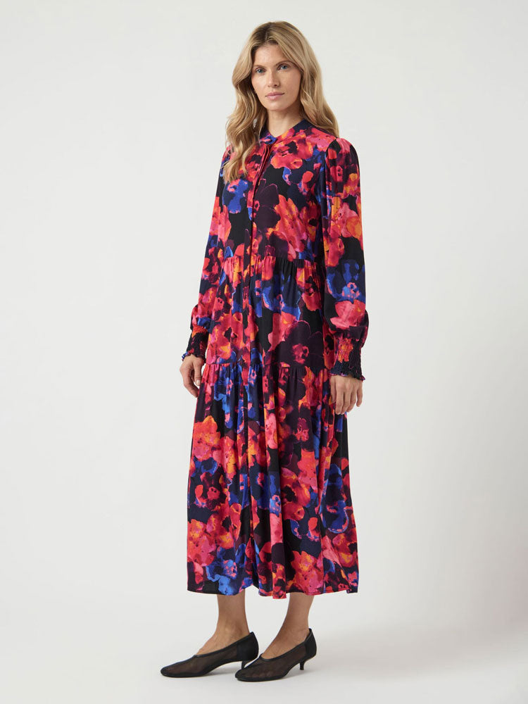 YAS Yasasina Long Shirt Dress Navy