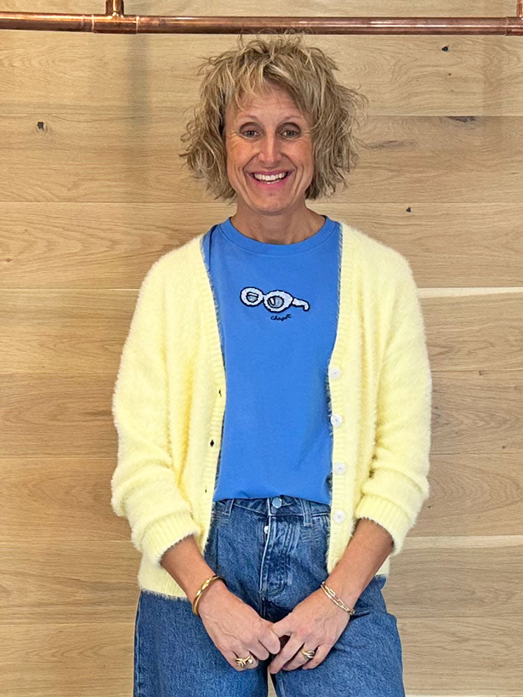 YAS Yasmalli Soft Knit Cardigan Anise Flower