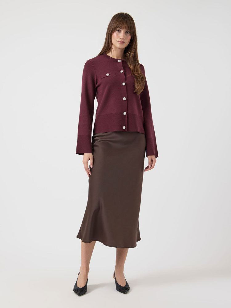YAS Yaspimi Knitted Cardigan Port Royale