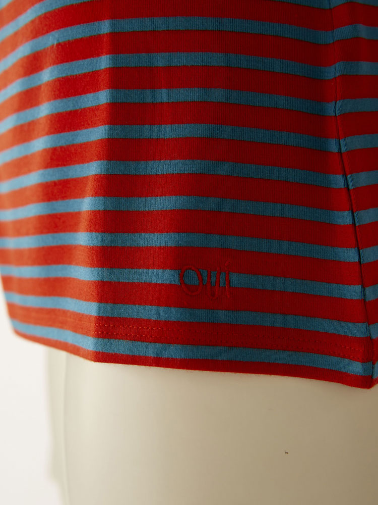 Oui High Neck T-Shirt Red