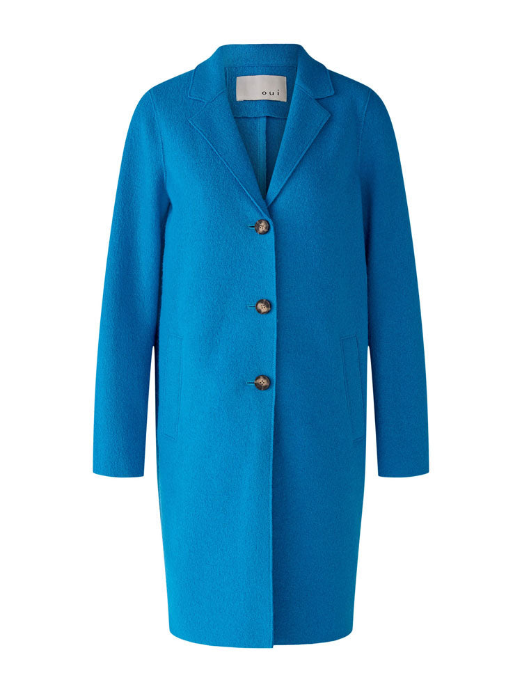 Oui Coat Blue