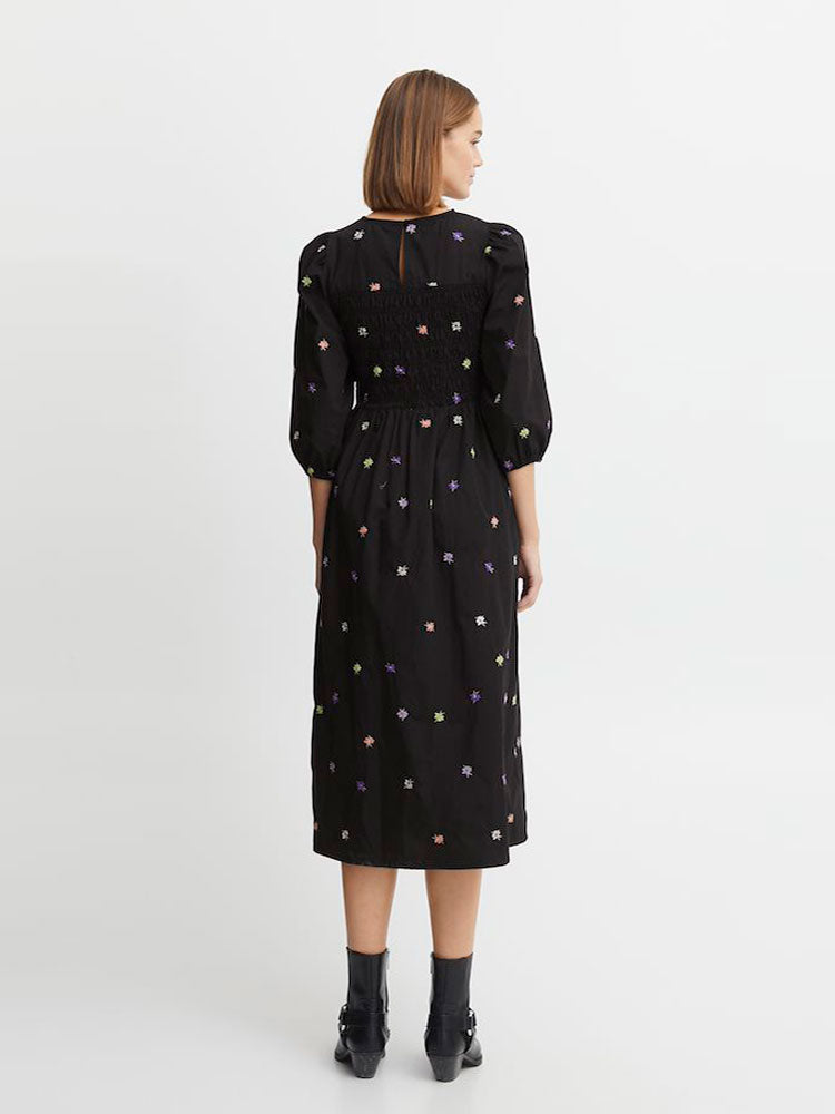 B Young ByHanla Embroidered Dress Black - Renee's B Young ByHanla Embroidered Dress Black - Renee's
