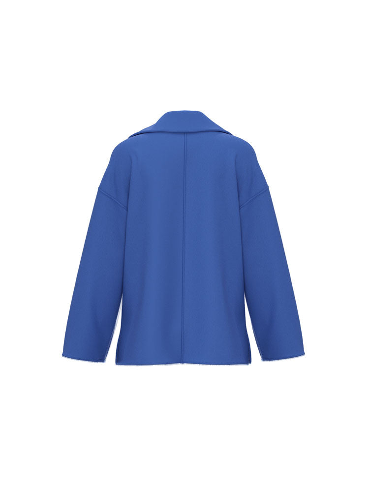 Emme Marella Ciclope Short Coat Blue