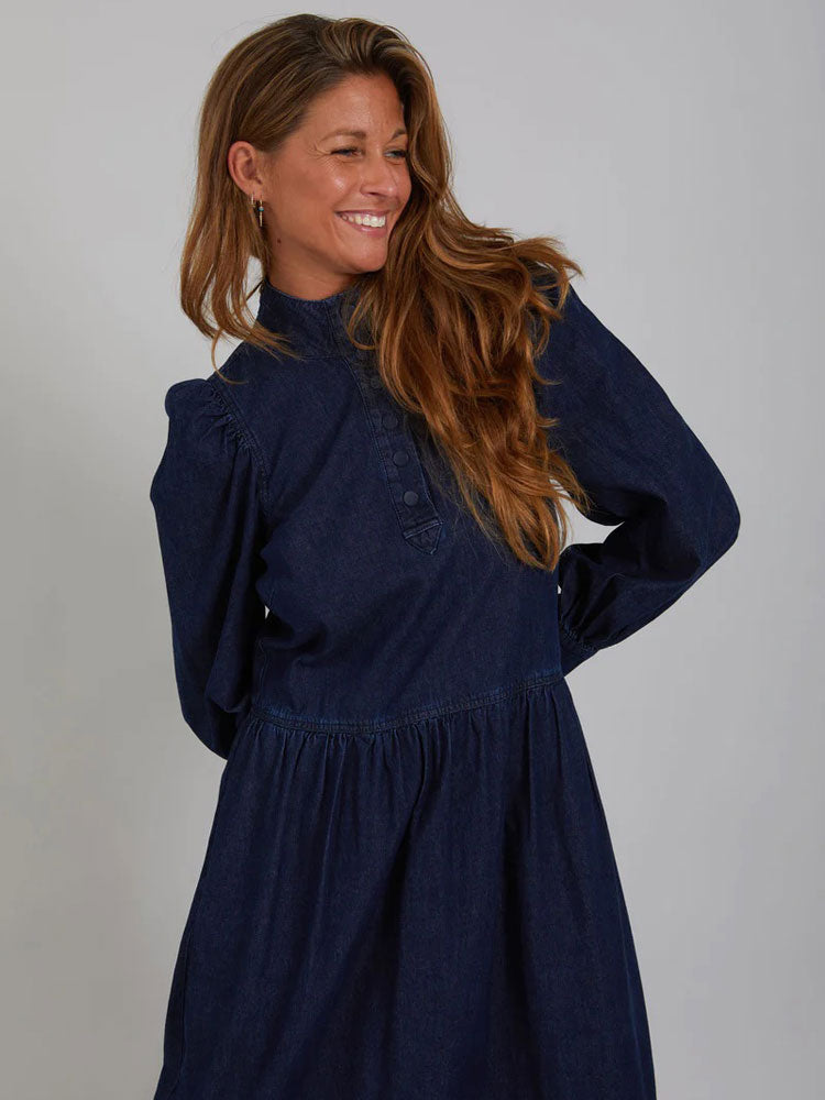 coster copenhagen shirt dress Coster Copenhagen Shirt Dress with Belt - Grey Sand