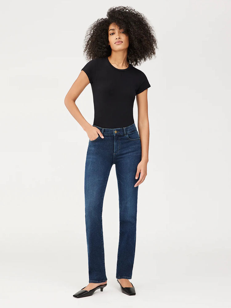 DL1961 Mara Straight Jeans in India Ink