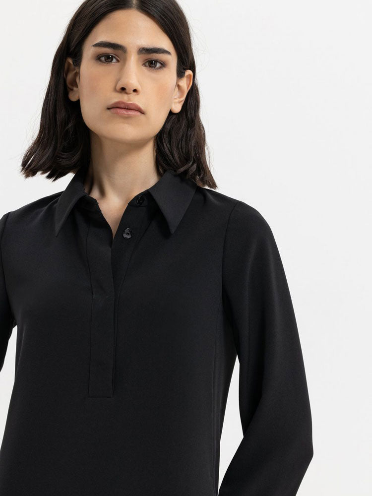 Luisa Cerano Shirt Dress Black