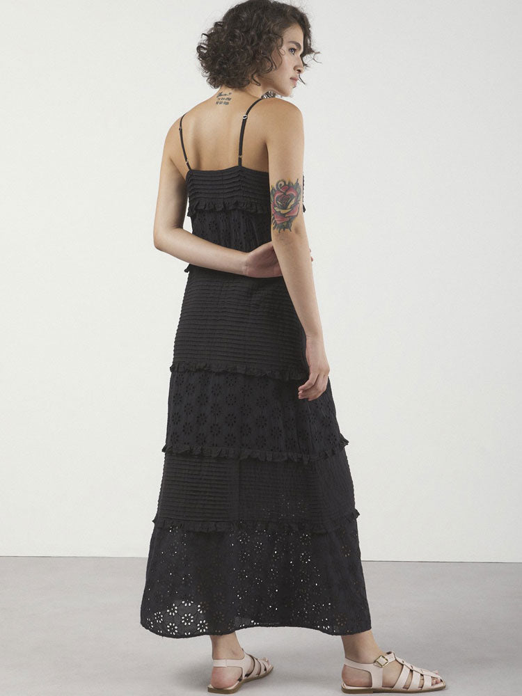Ottod&#39;ame Broderie Anglaise Dress Black