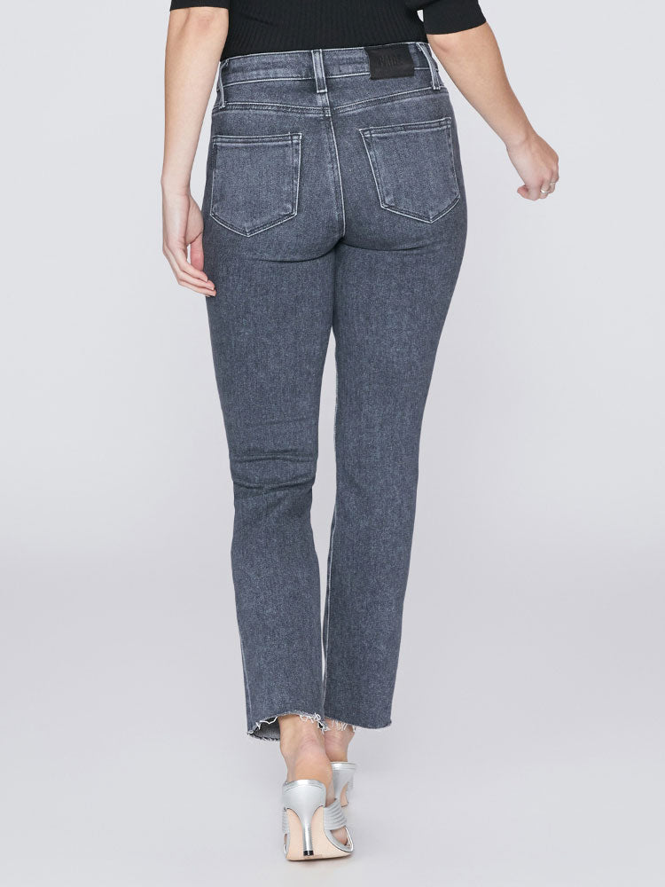 Paige Cindy Jeans with Raw Hem in Ash Black