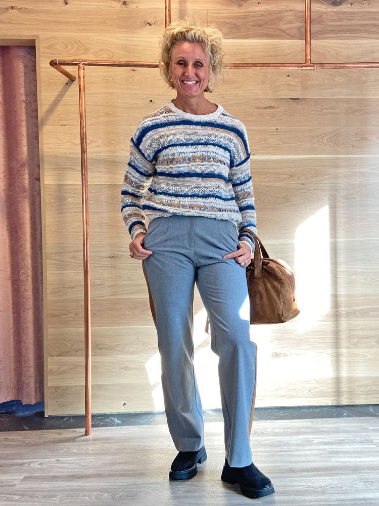 Sita Murt Side Stripe Trousers Grey