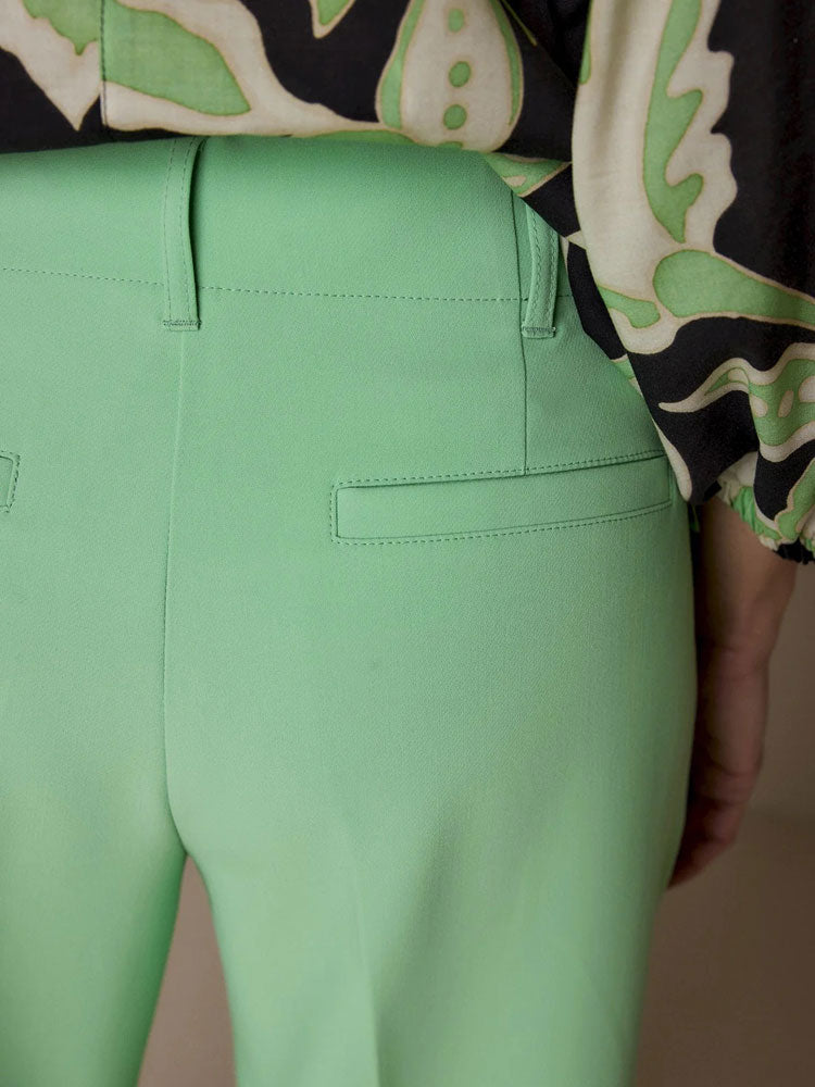 Summum Wide Leg Trousers Soft Emerald