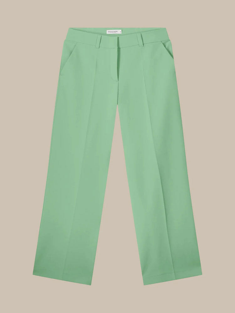 Summum Wide Leg Trousers Soft Emerald