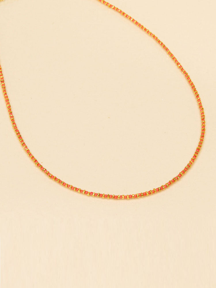 Une A Une Jaipur Coral Necklace